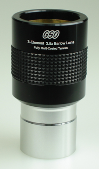 GSO 1.25" 2.5x Barlow (APO) Lens