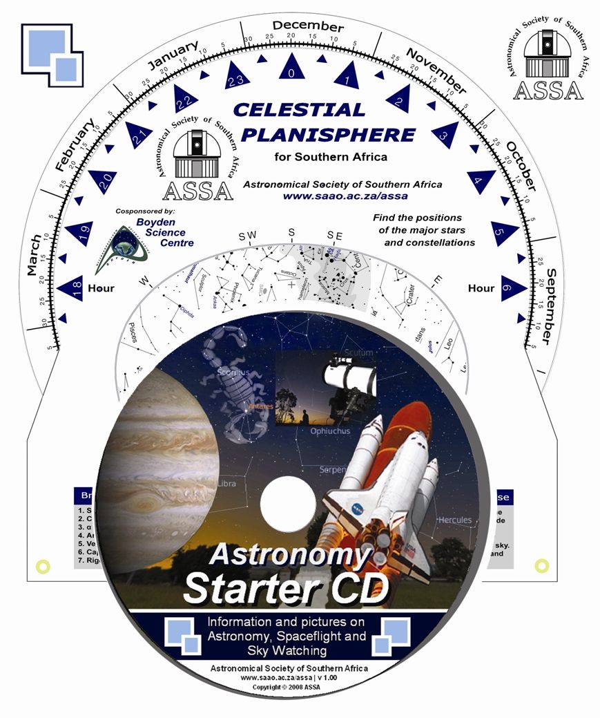 ASSA Astronomy Starter CD with Planesphere